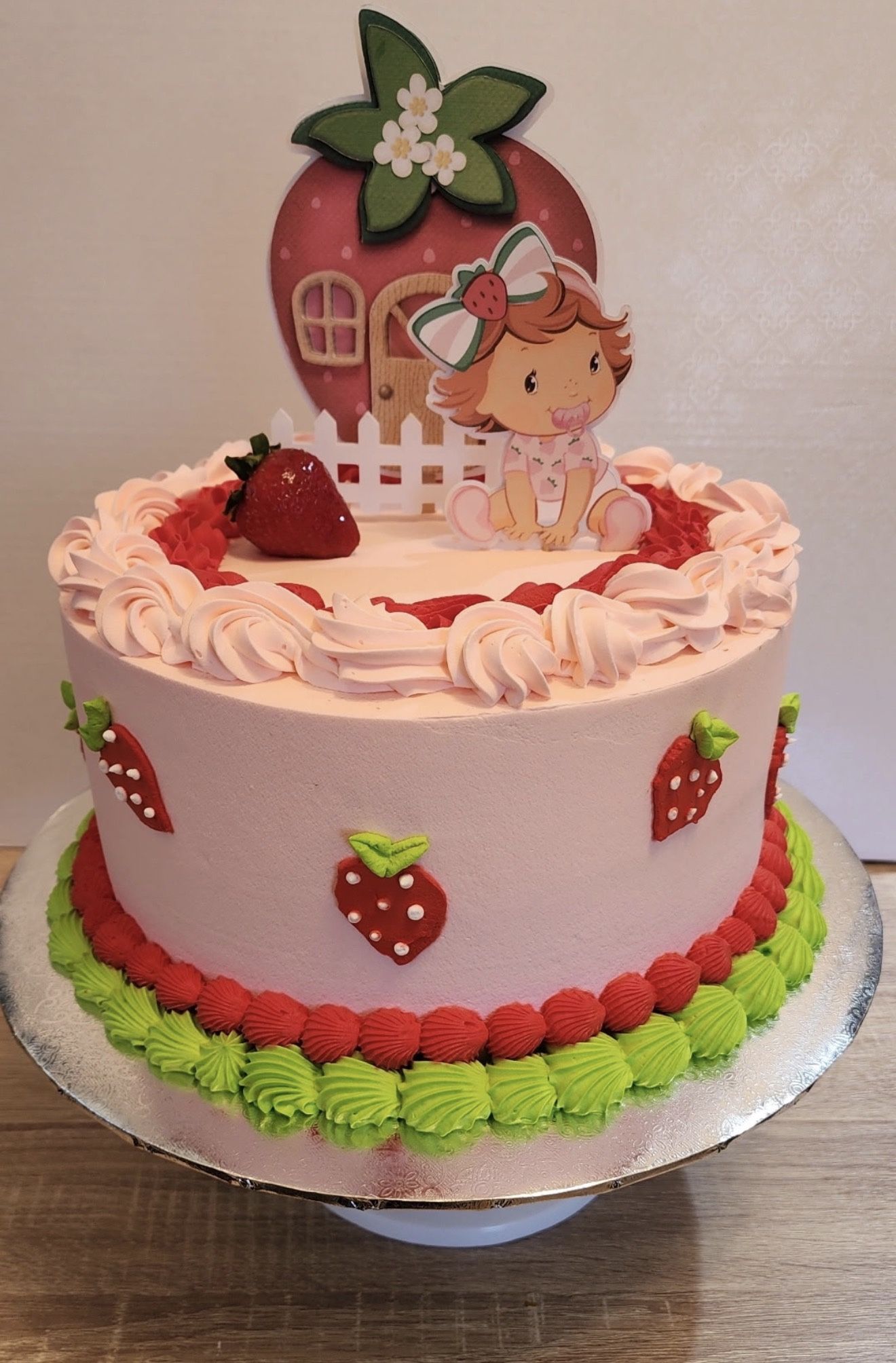 Strawberry shortcake Theme Cake Topper Birthday 
