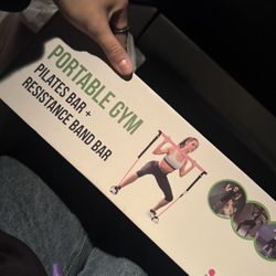 At Home Pilates Bar And Resistance Band Bar