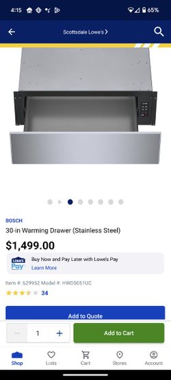 Bosch Warming Drawer