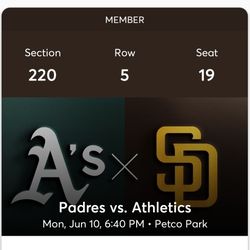 Padres Vs A's 