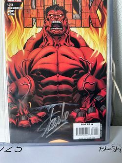 Stan Lee signed red hulk 1