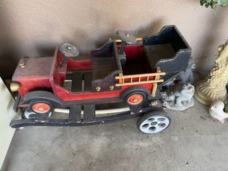 Vintage Firetruck Rocker Toy