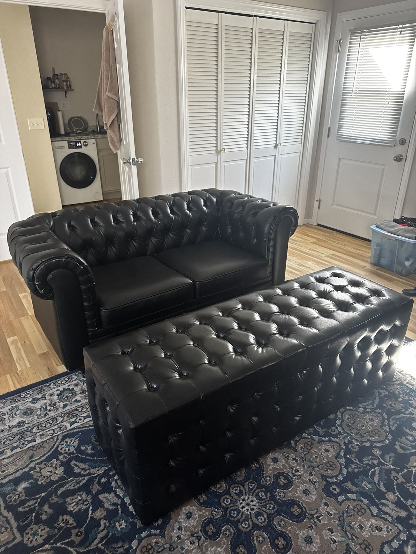 Sofa And Ottoman Set