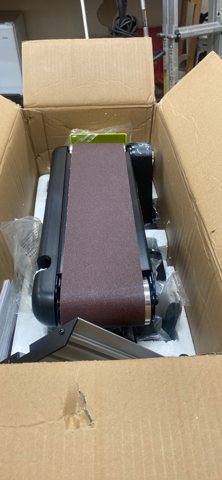 Ryboi 4in. x 36in belt and 6in disc sander brand new open box 🚨