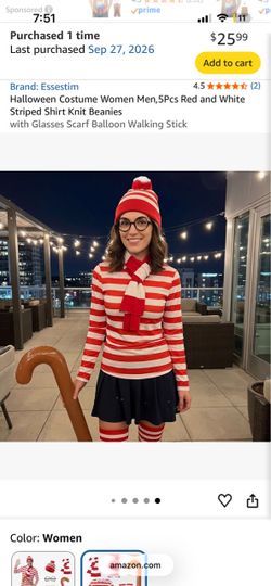 Essestim Where's Waldo Halloween Costume Set