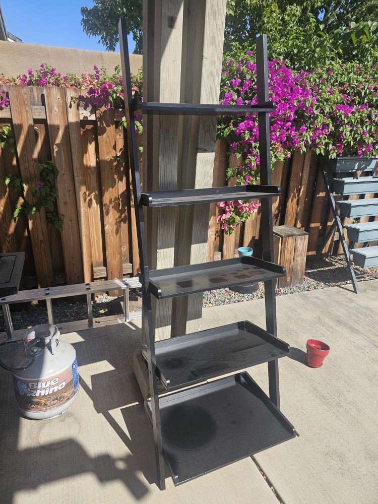 Black Ladder Shelf