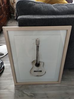 Framed Guitar Art