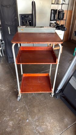 3-Tier Rolling Metal Cart