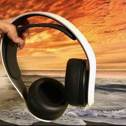 White Ps5 3d Pulse Wireless Headset 