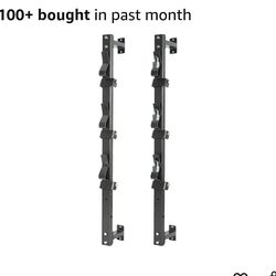 New Trimmer Rack, 3 Place Heavy Duty Weedeater Rack for Walls, Open and Enclosed Trailers with Locks, Black Steel
