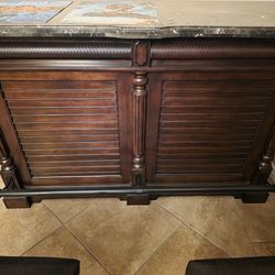 Granite Top Bar W/chairs