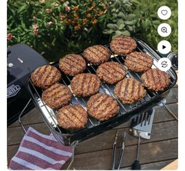 Grill Parrilla Portátil de Gas Propano Negra de 1 Quemador de 17.5 Pulgadas, con Tapa Removible