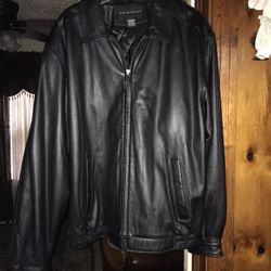 100% leather jacket for man brand Croft & Barrow size XLT