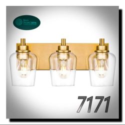 METWET 3-Light Bathroom Vanity Light Fixture