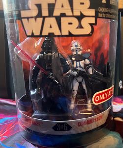 Star Wars Order 66 Target Exclusive 2 Pack 3 of 6 Darth Vader and Clone Commander Bow