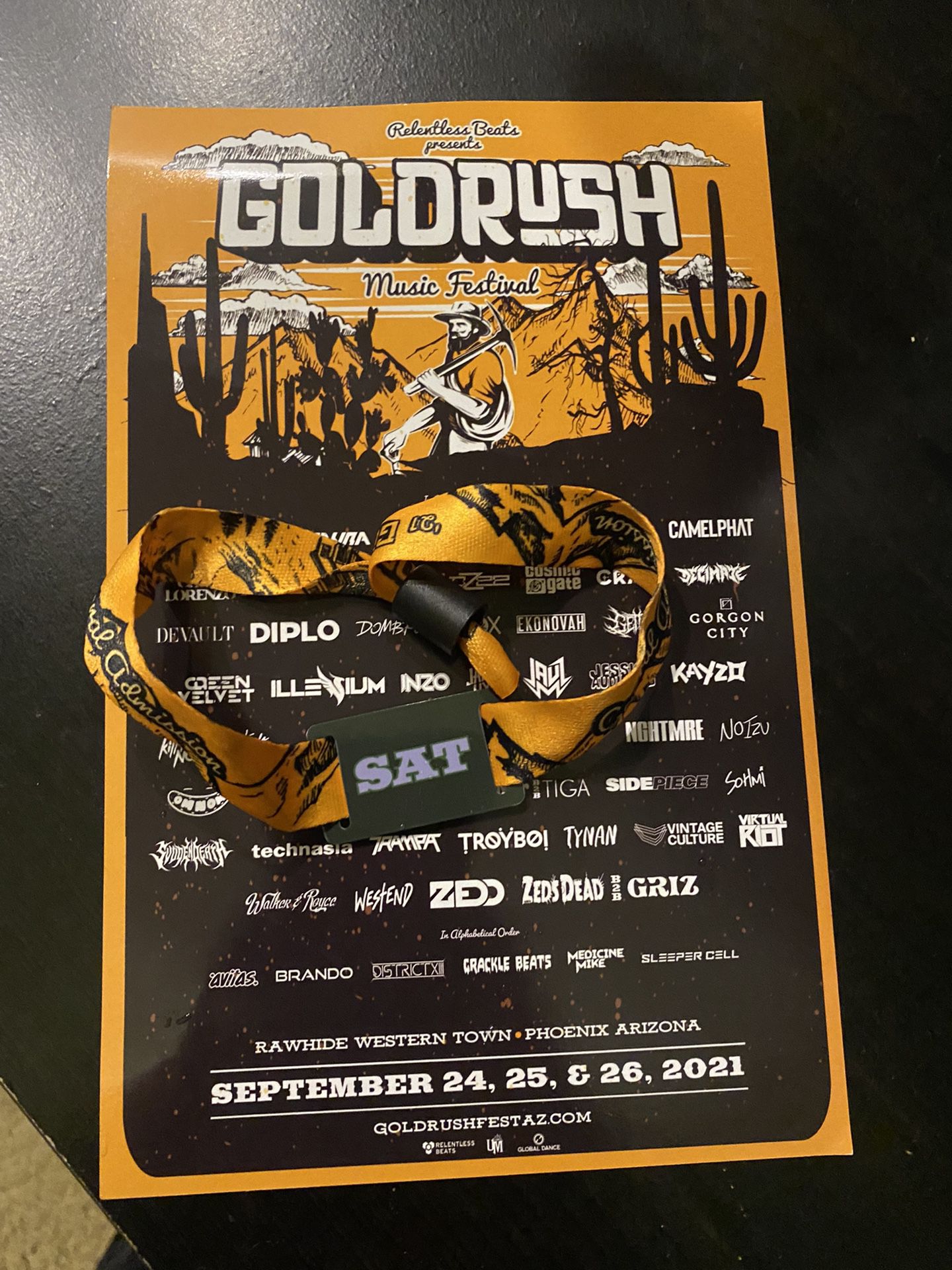 Gold rush Ticket Saturday 