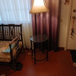 Lamp With Glass Table