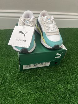 Puma Wild Rider Rollin' Toddler Shoes, Elektro Aqua/White, 7C