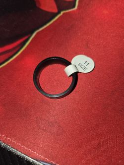 Mens black and rainbow ring size 11