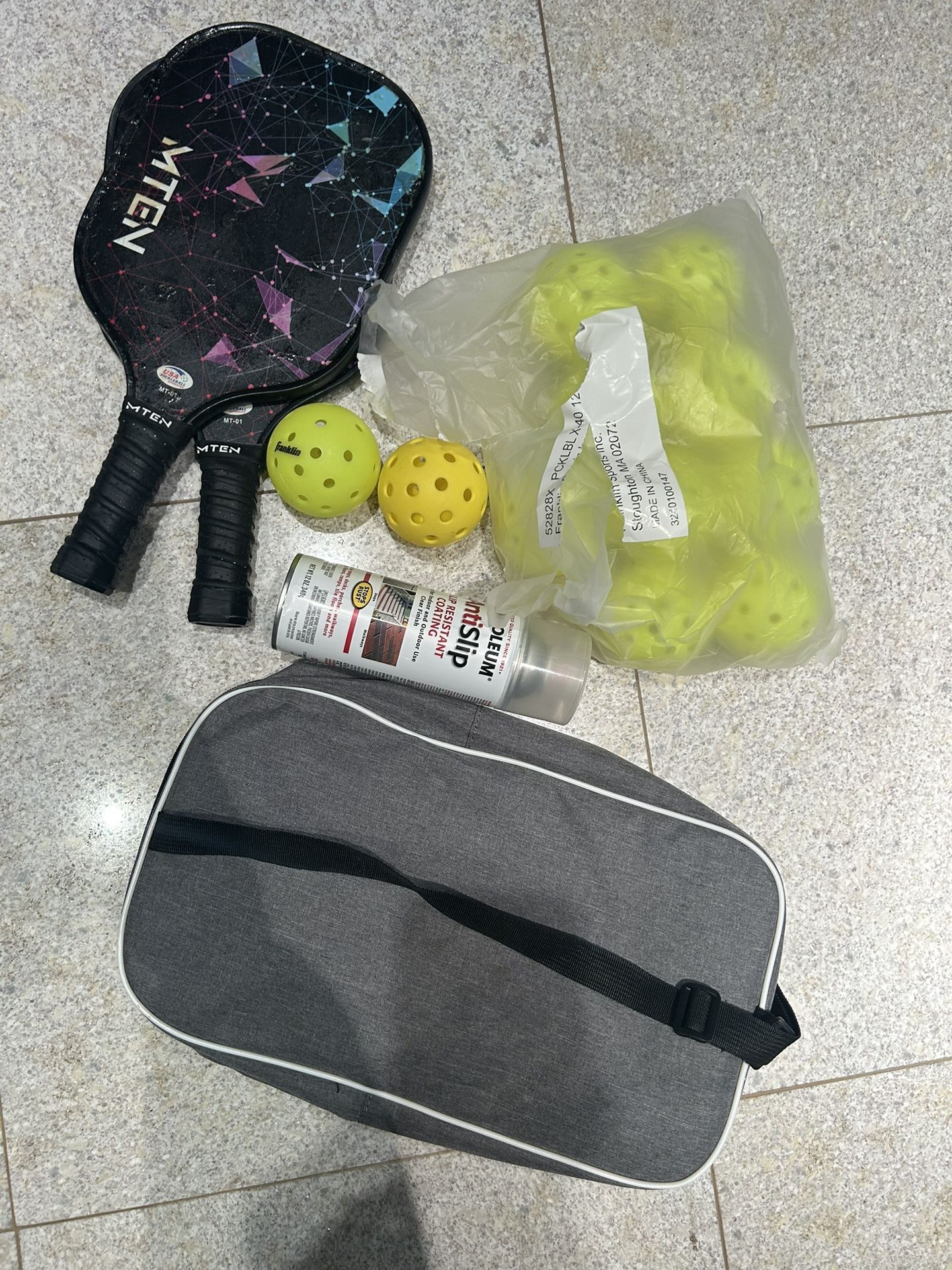 Two Modified Pickelball Rackets