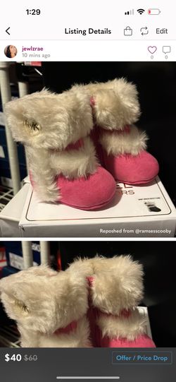 Mk Baby Boots Size 1