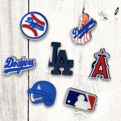 Croc Charms Jibbitz Baseball Dodgers Angels