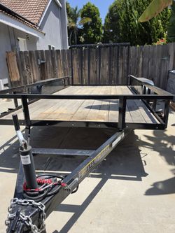 Carry-On Utility Trailer with Wood Deck