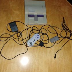 Super Nintendo Snes Console Gaming Unit 