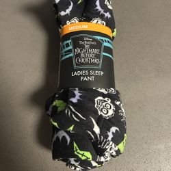 New Sz Ladies M Fleece nightmare Before Christmas 