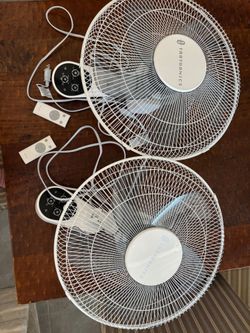 2 TaoTronics Wall-Mount Fans with Remotes – Excellent Condition