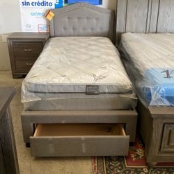 New Twin Bed 🛌 Whit New Mattres Memory Foam 