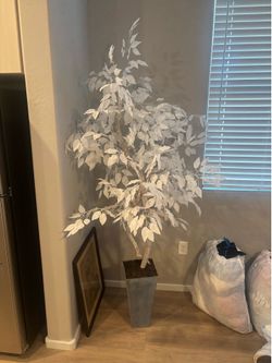 Artificial White Leaf Tree