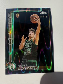 2025-2026 Topps Chrome NBA Hugo Gonzalez RC Black Wayrave /10