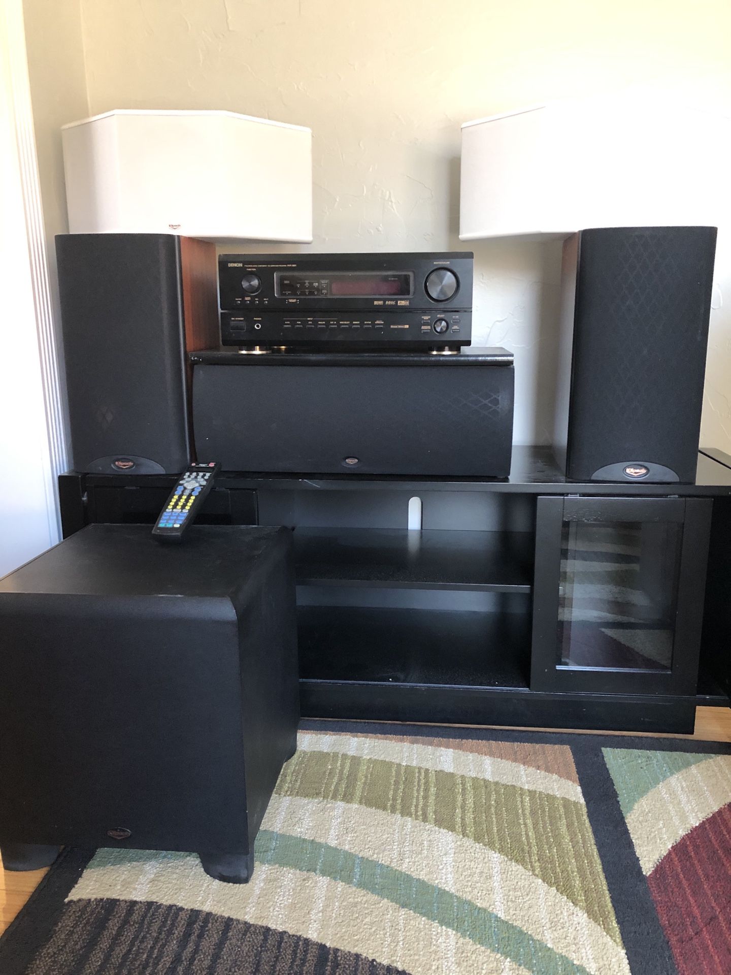 Denon audio receiver/Klipsch speaker system