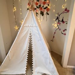 Kids Teepee Tent White