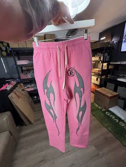 Hellstar Pink Flame Sweatpants 