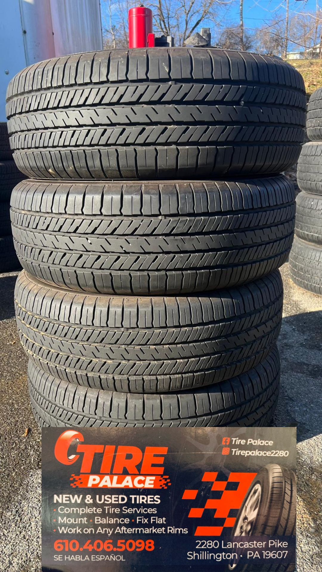 Used tires 225/60/17 all season Yokohama mount & balance included $300