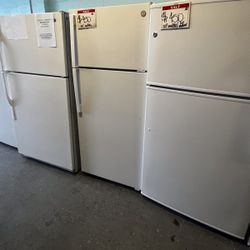 Variety Of White Top&Bottom Fridges In Great Conditions 