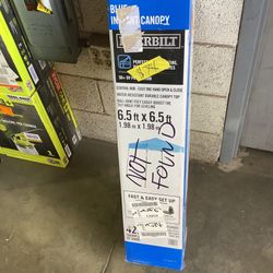 Everbilt 6.5 ft. x 6.5 ft. Steel Blue Instant Canopy Pop-Up Tent