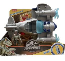 Imaginext Jurassic World Air Tracker Kayla & Plane New 4 Pieces