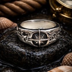 🌊 Clocks and Colours “High Tide” Ring – Sterling Silver 925 – Size 9