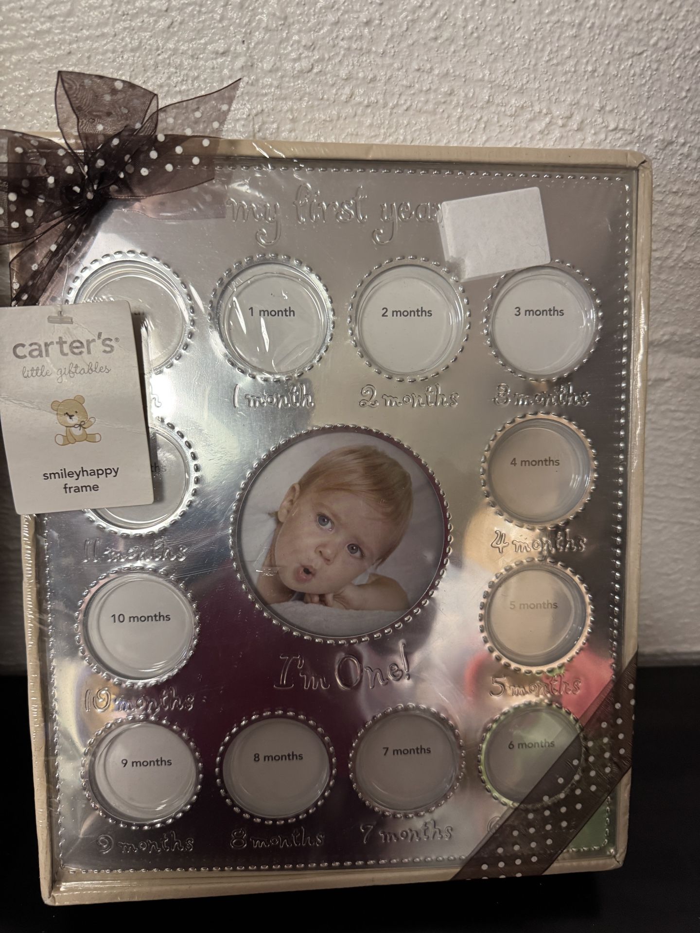 Baby First Year Personalize Frame And Whole Heart Wall Decor