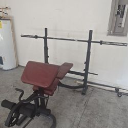 Weight Bench with Olympic Bar BEST OFFER ..ENDS TONIGHT..