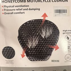 Honeycomb Motorcycle Seat Cushion