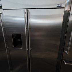 48" GE MONOGRAM BUILT IN STAINLESS STEEL REFRIGERATOR 