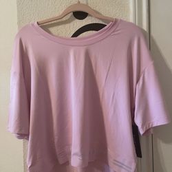 Bebe Plus Size Womens pink sport cropped top size XL NEW