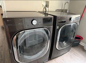 LG ThinQ front-load washer and dryer