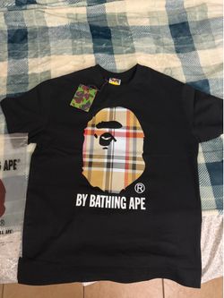 Black Burberry x Bape shirt