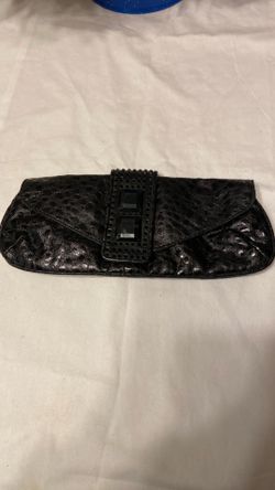 Lulu black clutch purse