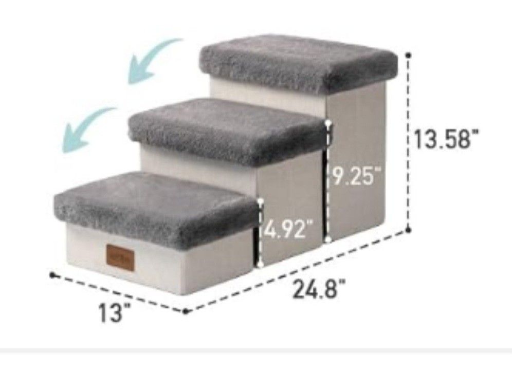 Dog Stair for Small Dogs with Storage